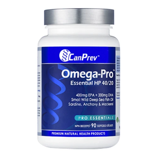 CanPrev Omega-Pro Essential HP 40 Over 20 90 Softgels 1 CanPrev Omega-Pro Essential HP 40 Over 20 90 Softgels